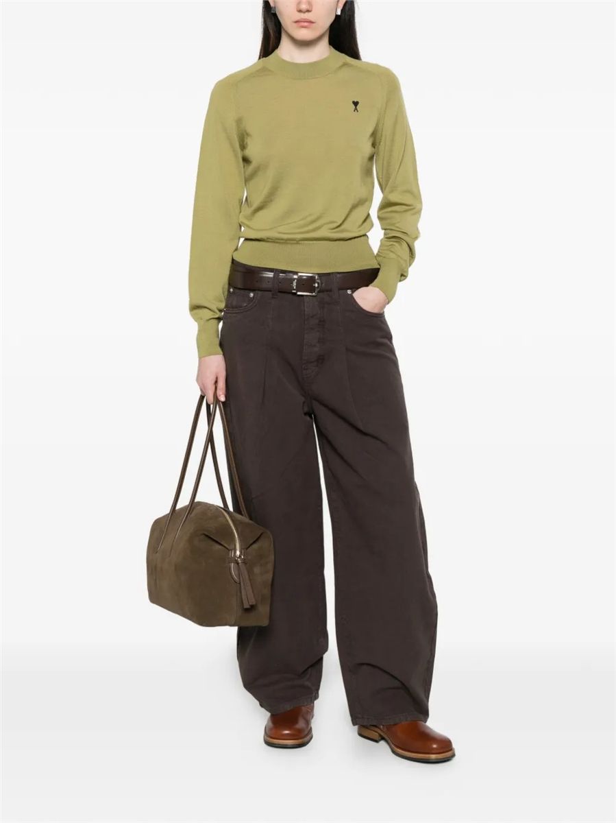 Paris crewneck detail jumper-AMI-Verso