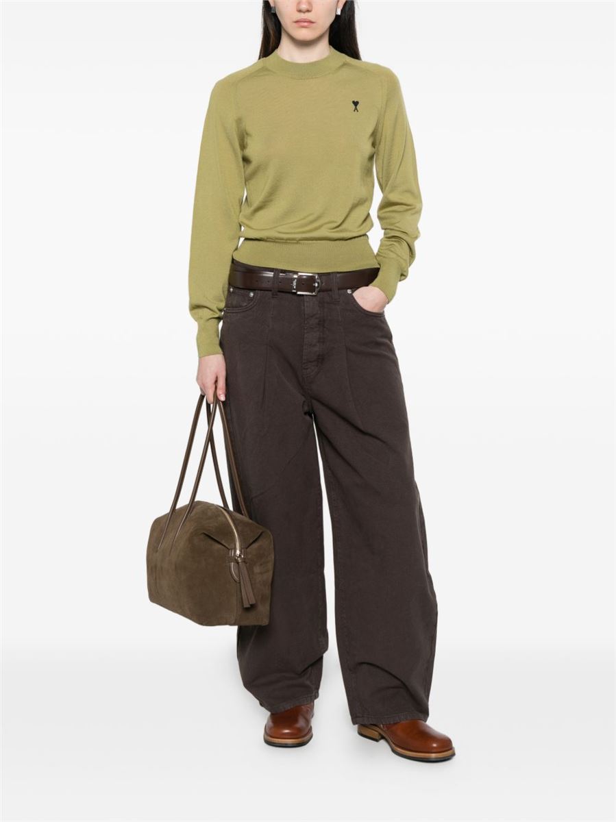 Paris crewneck detail jumper-AMI-Verso