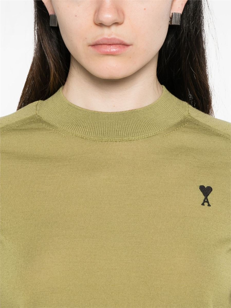 Paris crewneck detail jumper-AMI-Verso