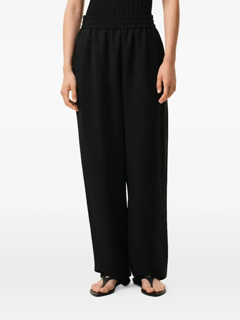 Paris elasticated waist trousers-AMI-Verso