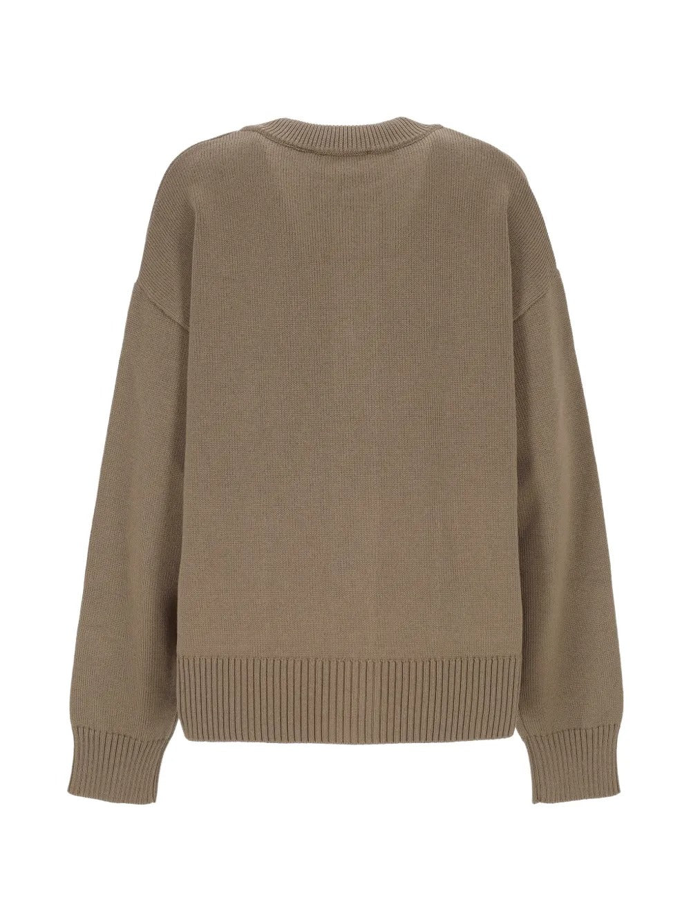 Paris logo-detail cardigan-AMI-Verso