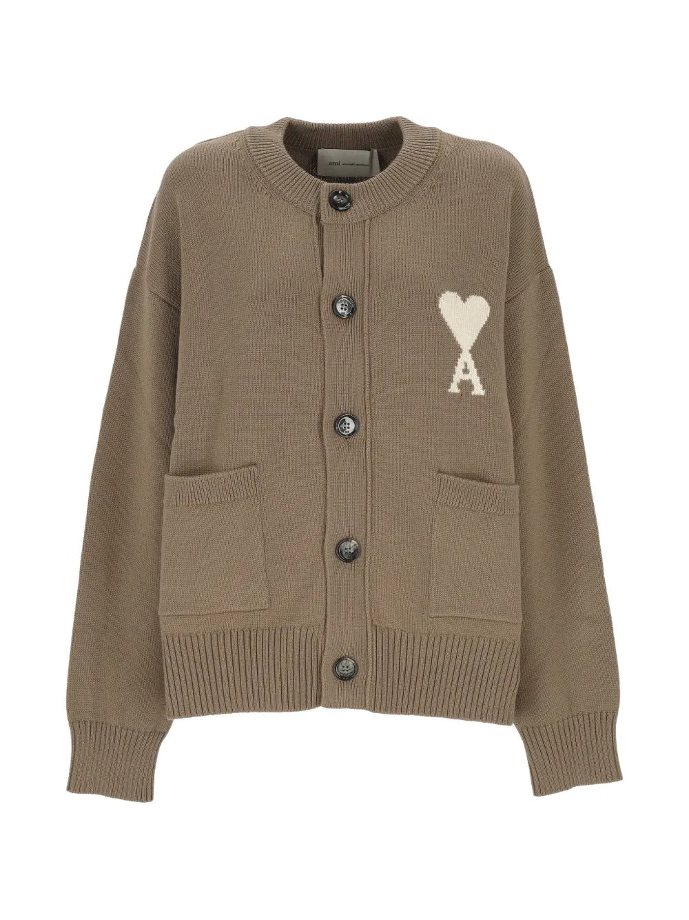 Paris logo-detail cardigan-AMI-306683-XXS-Verso