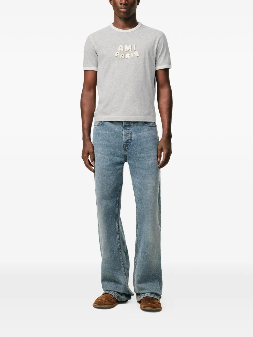 Paris Logo-Patch T-shirt-AMI-Verso