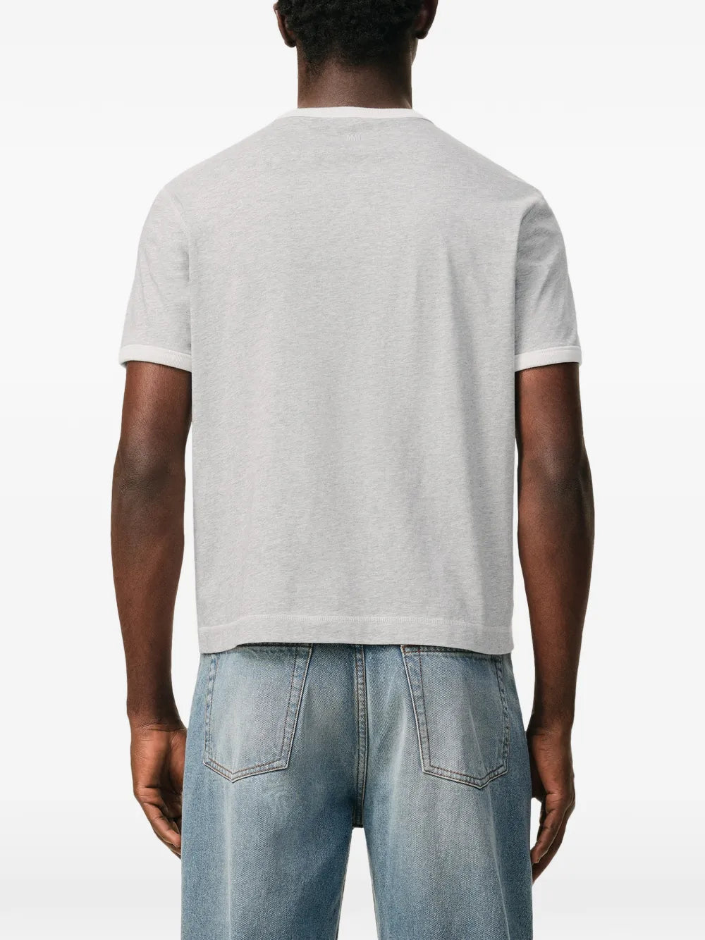 Paris logo-patch t-shirt-AMI-Verso