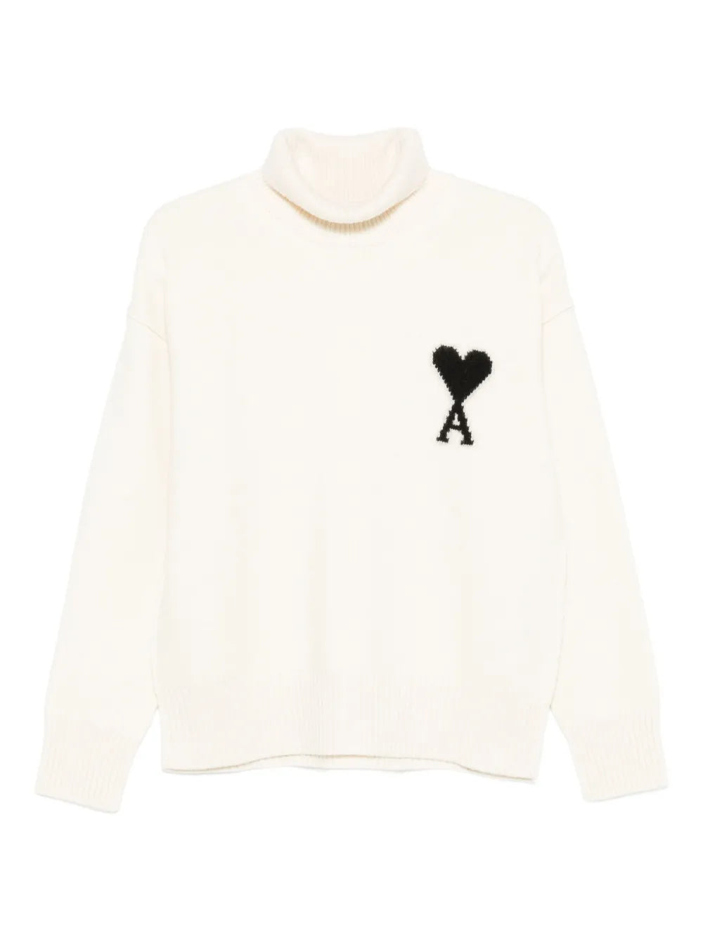 Paris logo turtleneck sweater-AMI-Verso