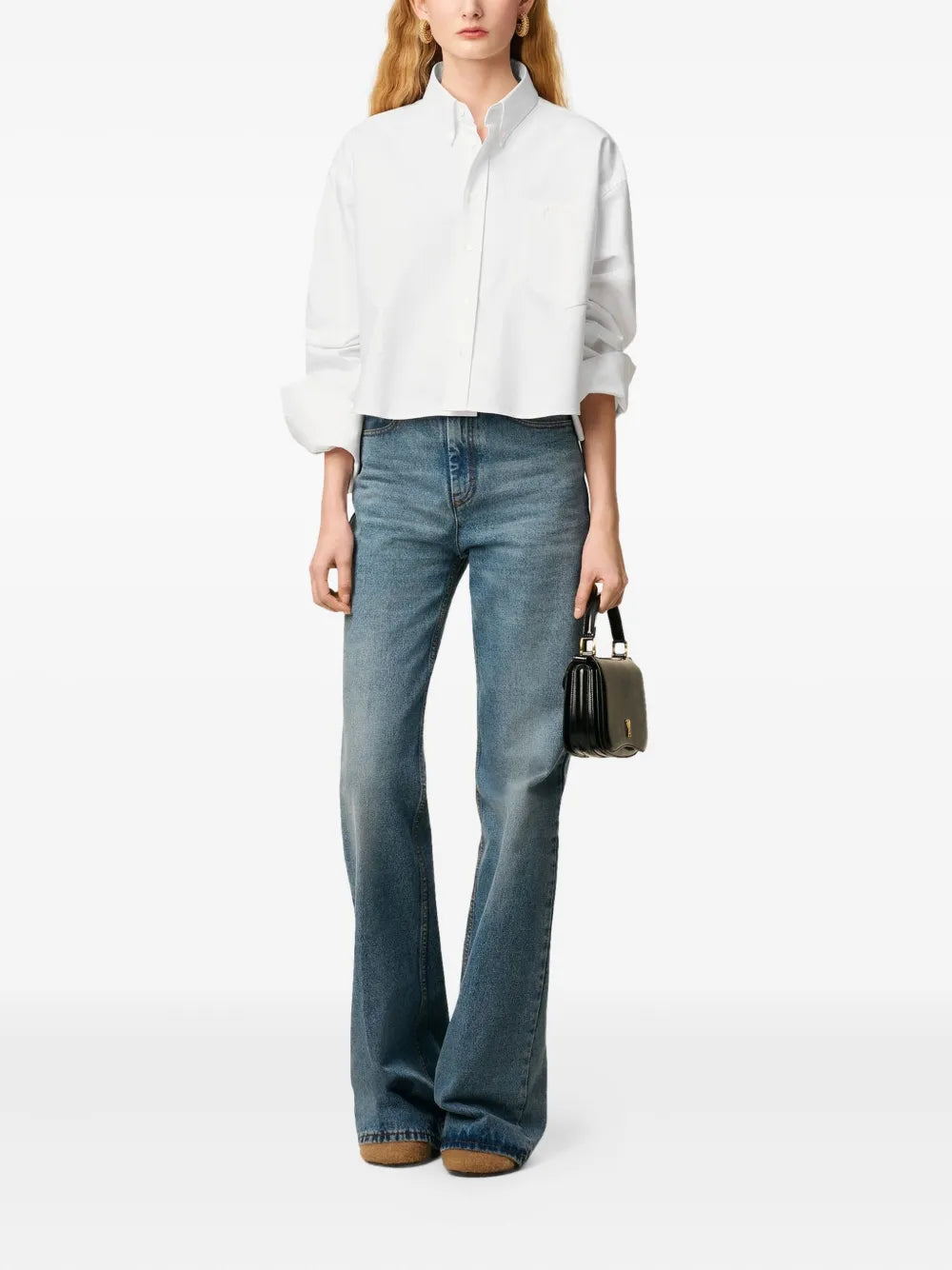 Paris mother-of-pearl button shirt-AMI-Verso