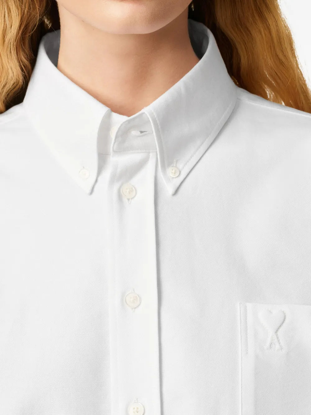 Paris mother-of-pearl button shirt-AMI-Verso