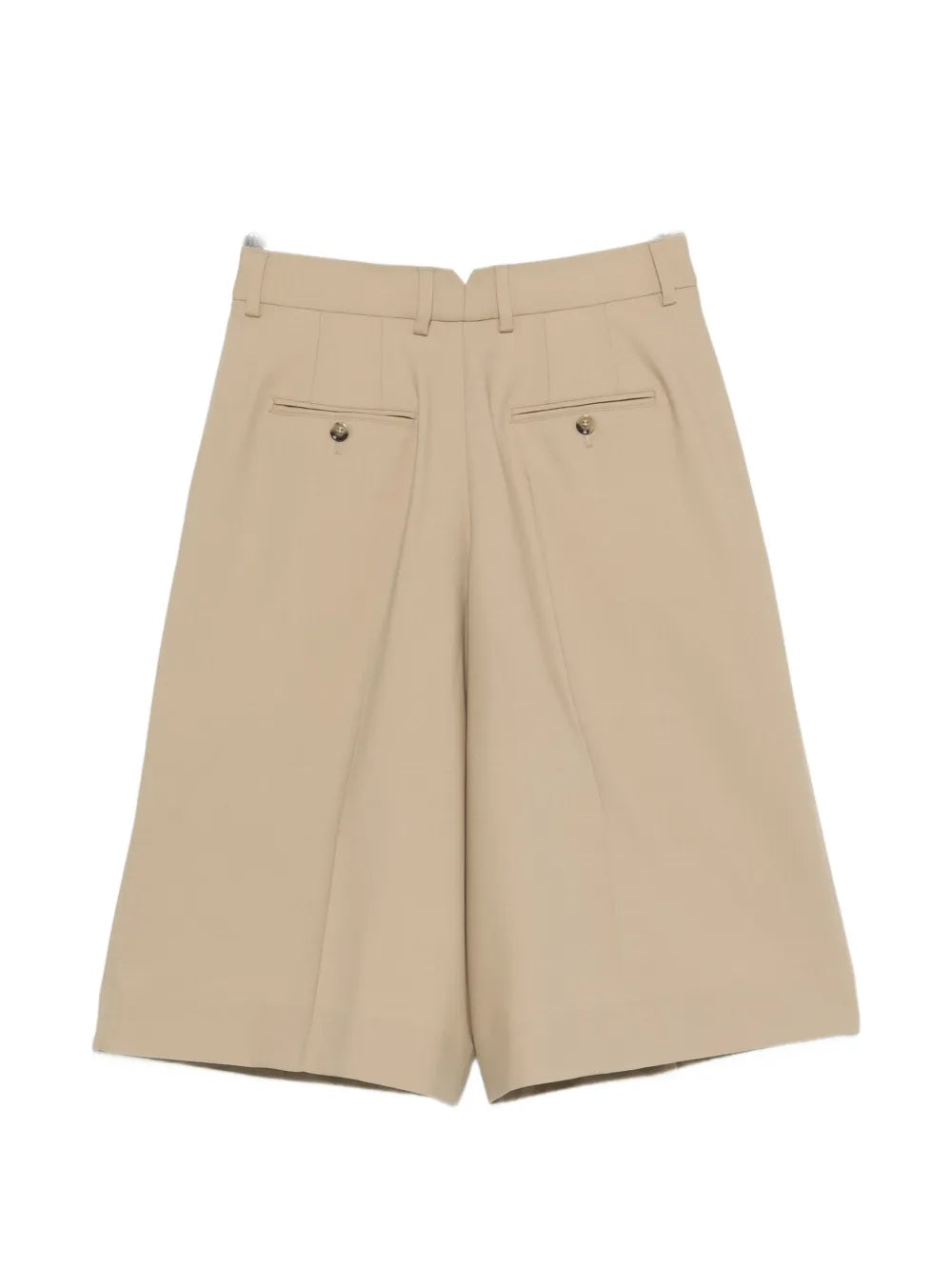 Belt-loop pleated shorts-AMI-Verso