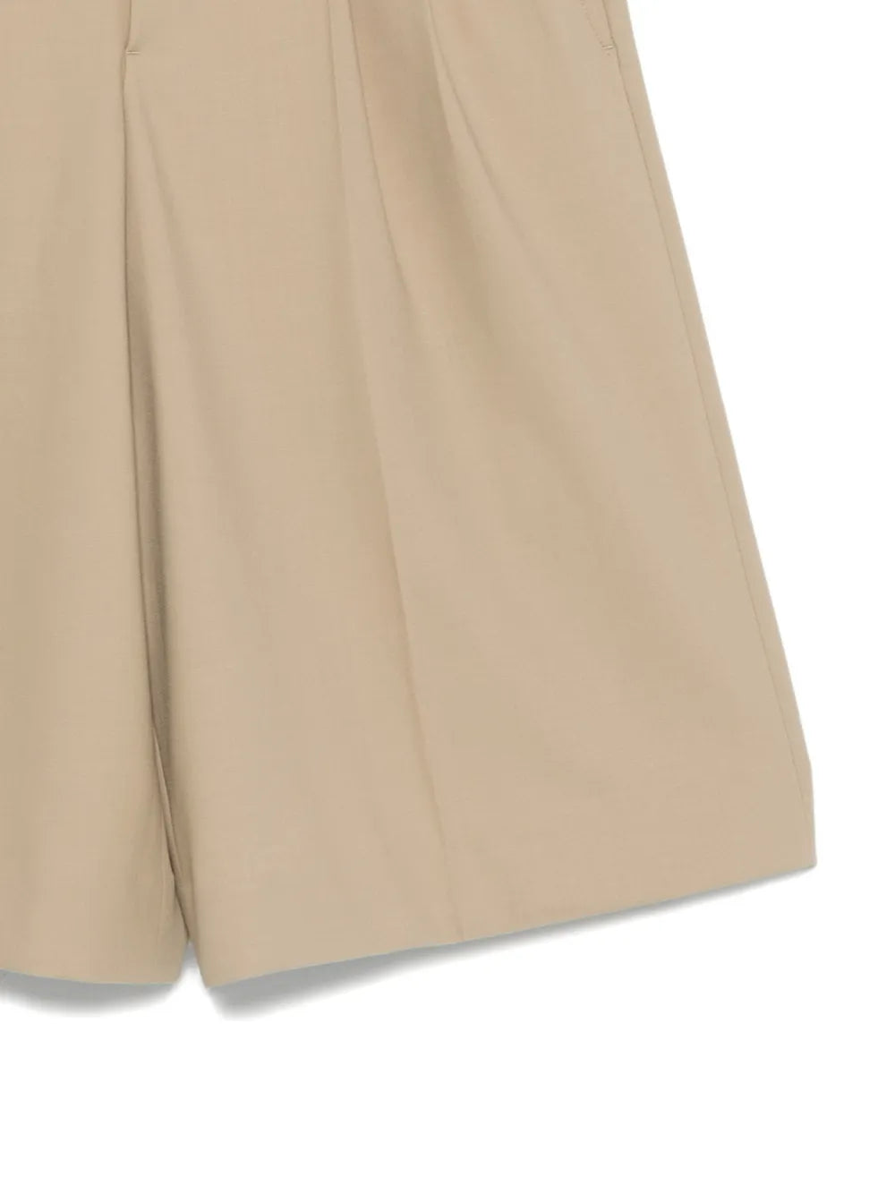 Belt-loop pleated shorts-AMI-Verso
