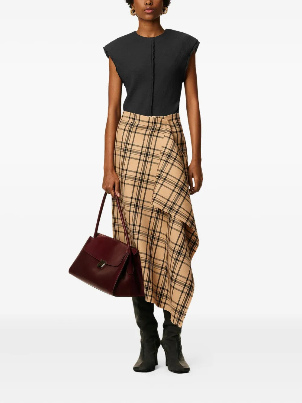 Paris raw-edge sleeveless top-AMI-Verso