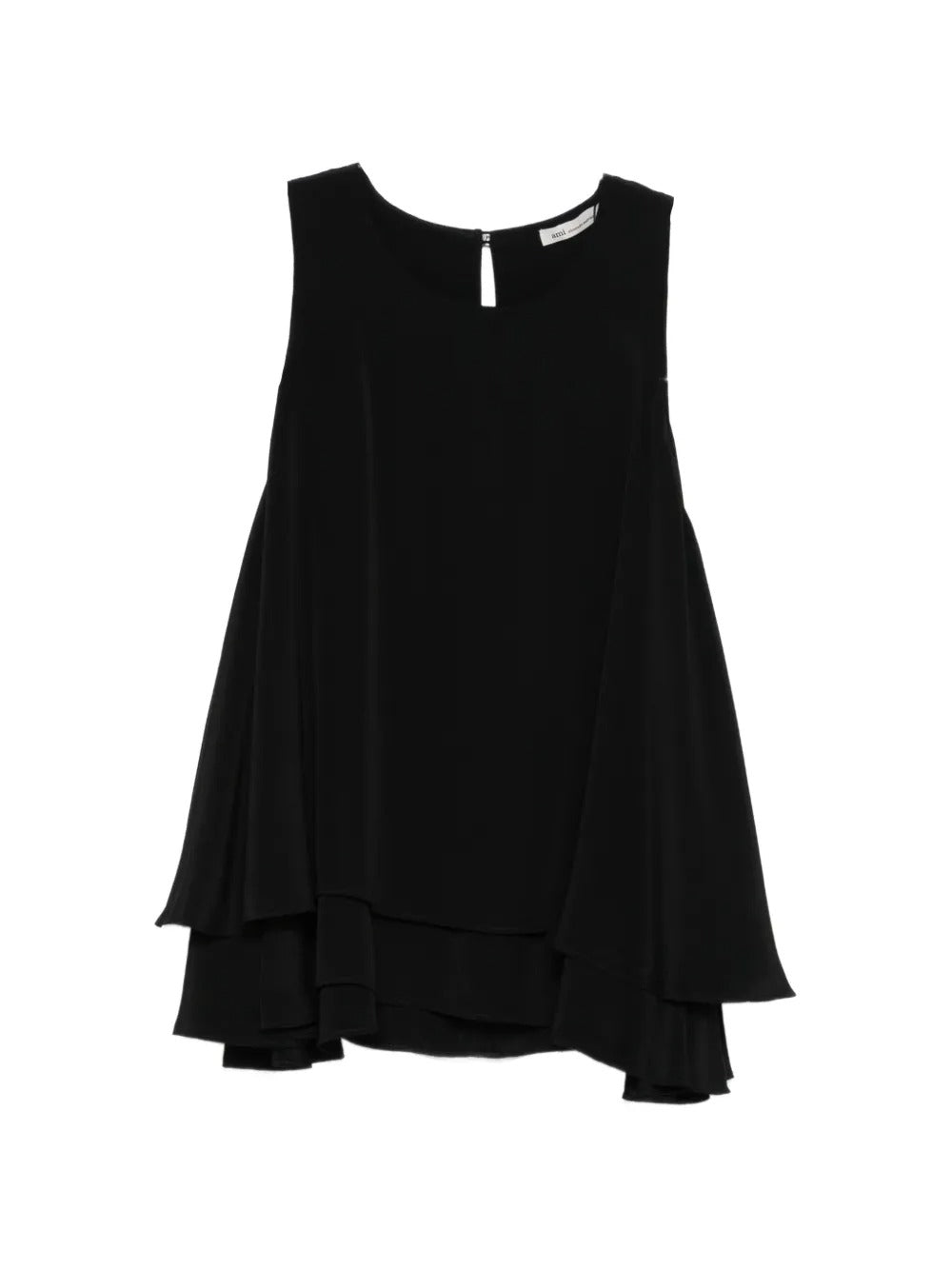 Paris ruffled sleeveless top-AMI-Verso