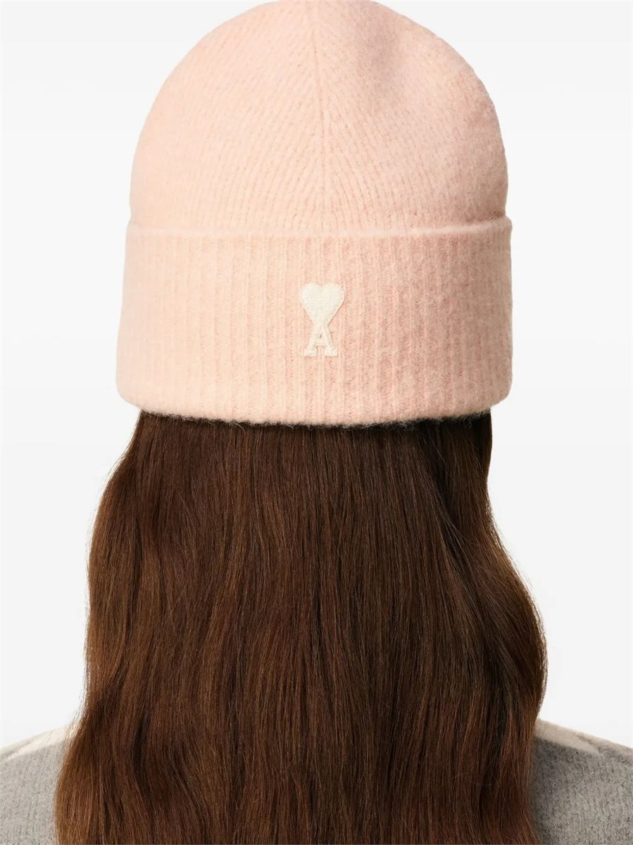 Paris striped ami de coeur beanie-AMI-Verso