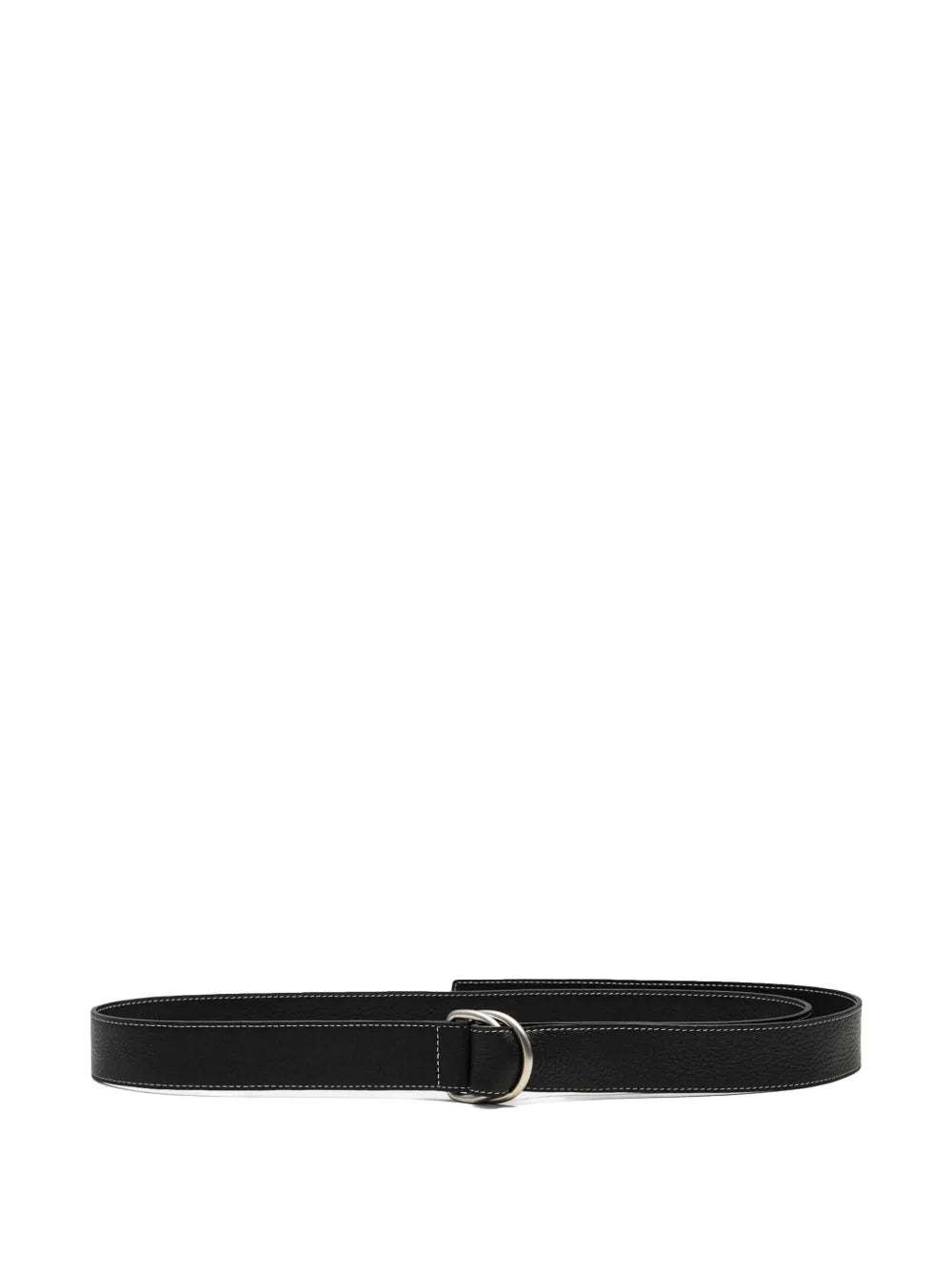Paris supple leather double-buckle belt (35mm)-AMI-302466-1-Verso
