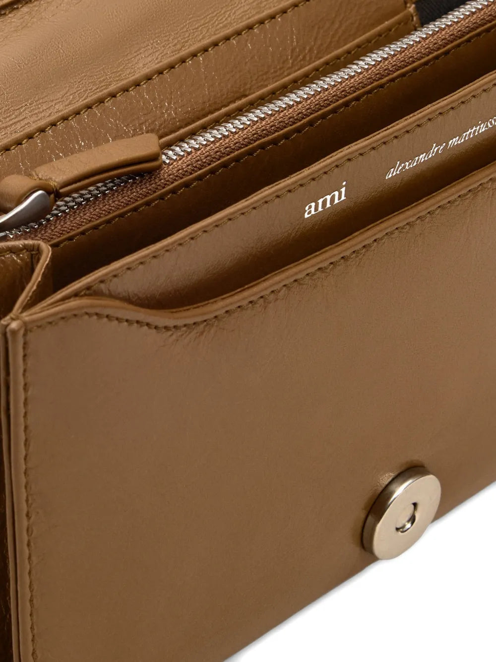 Paris voulez vous leather wallet-AMI-Verso