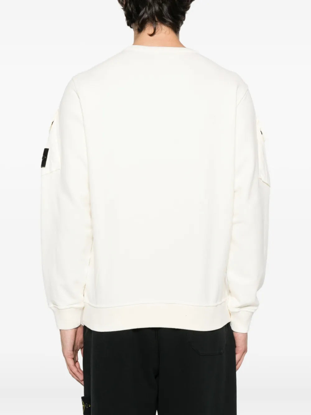 patch-pocket cotton sweatshirt-STONE ISLAND-Verso