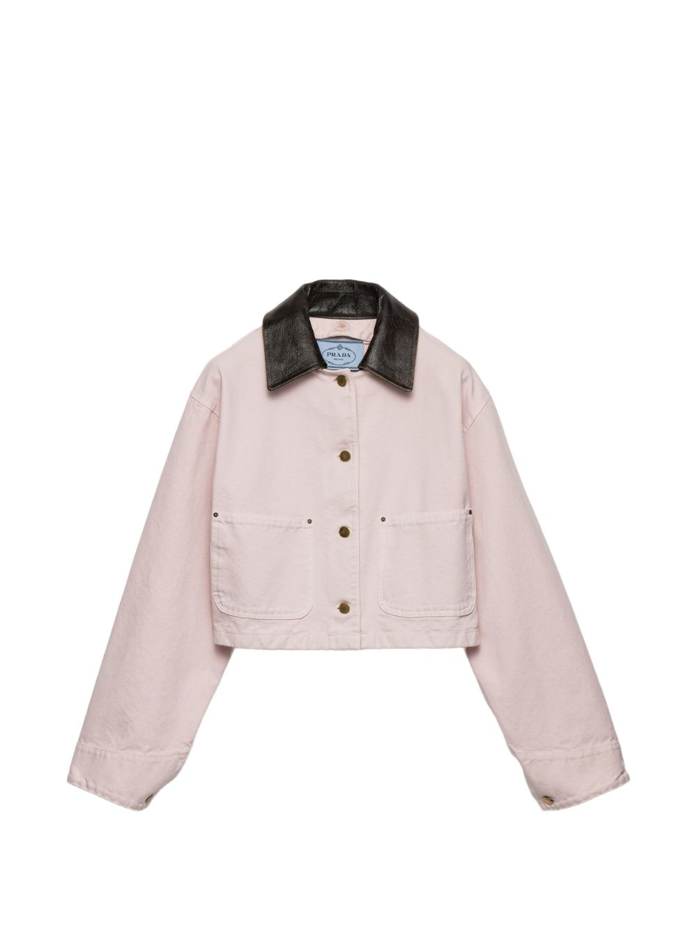 Patch-pocket Cropped Jacket-PRADA-Verso
