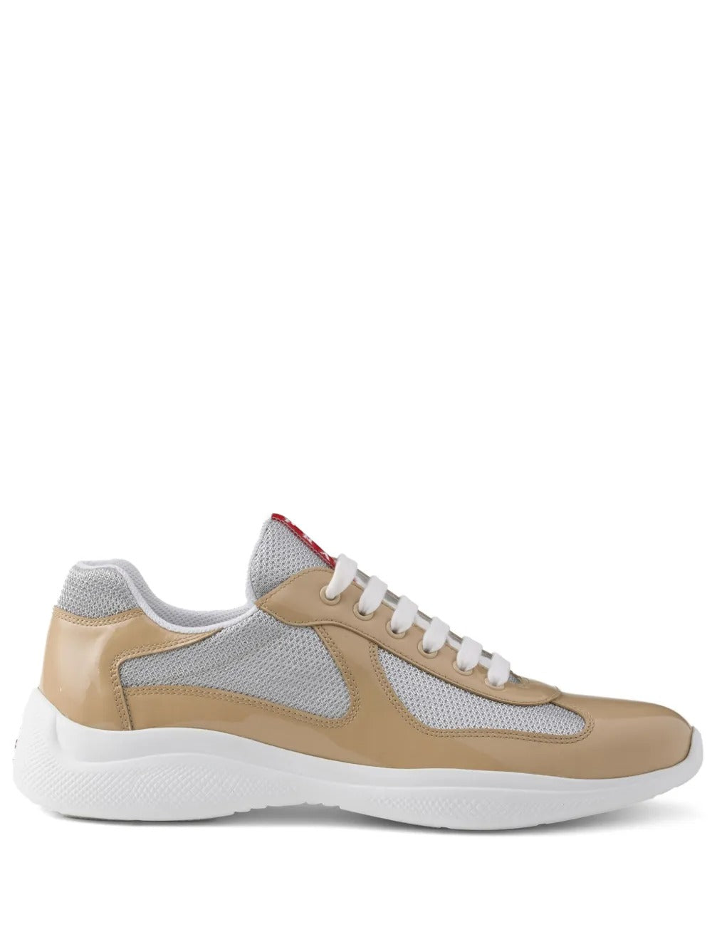 Patent leather and technical fabric prada america's cup sneakers-PRADA-Verso