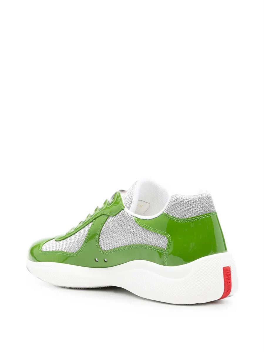 Patent leather and technical fabric prada america's cup sneakers-PRADA-Verso