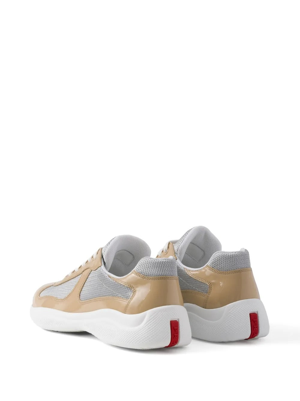 Patent leather and technical fabric prada america's cup sneakers-PRADA-Verso