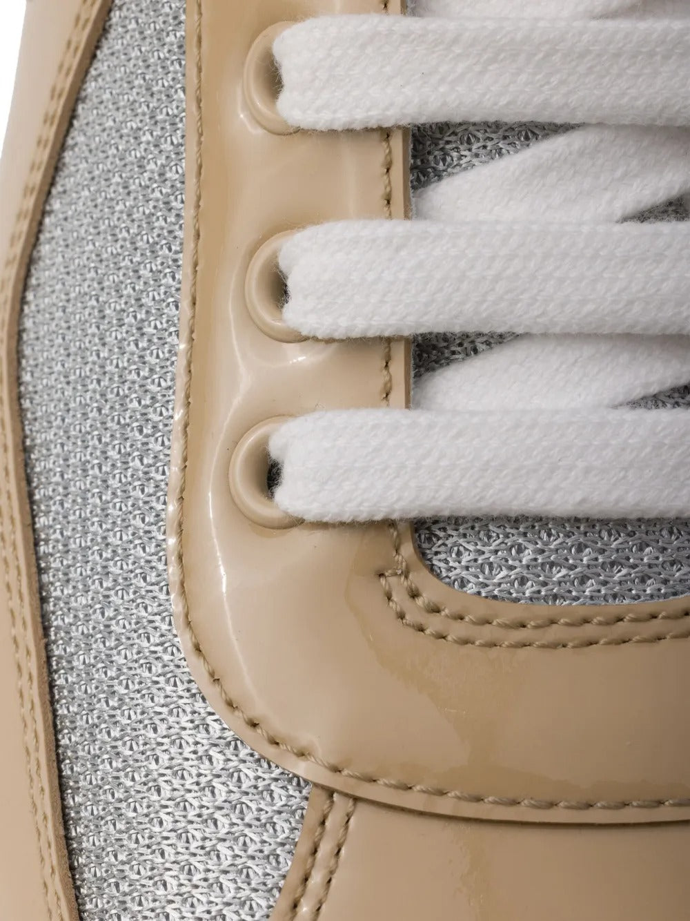 Patent leather and technical fabric prada america's cup sneakers-PRADA-Verso