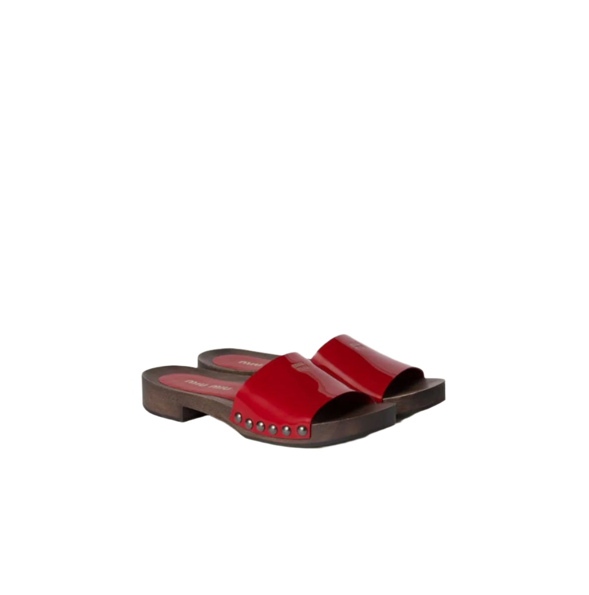 PATENT LEATHER CLOGS - MIU MIU - Verso