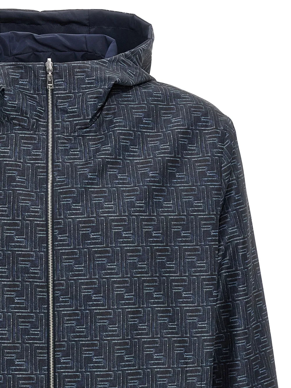 Patterned hooded jacket-FENDI-Verso