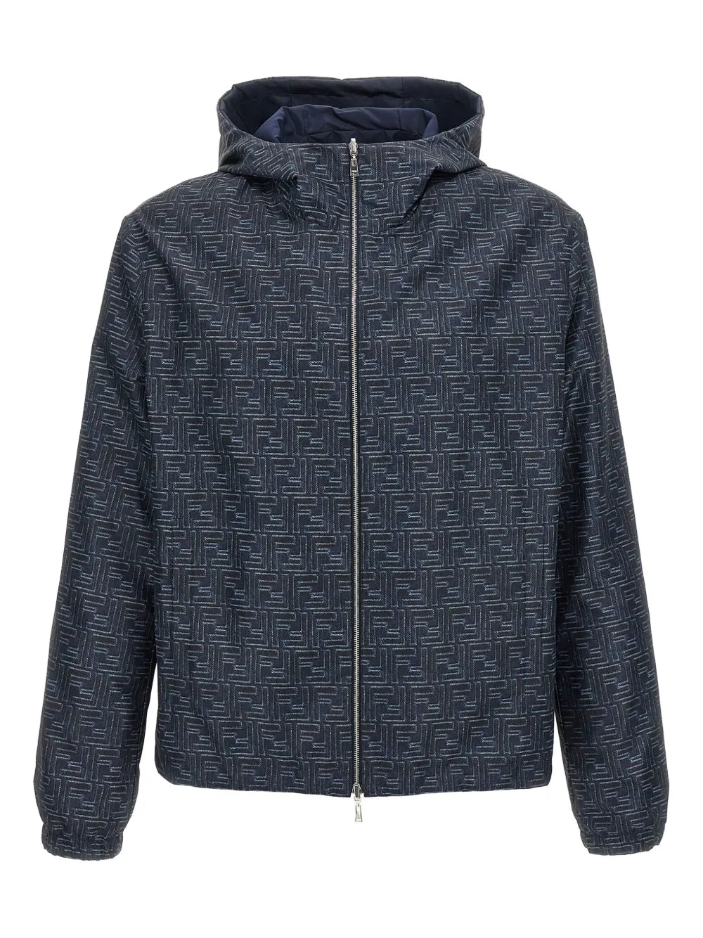 Patterned hooded jacket-FENDI-Verso