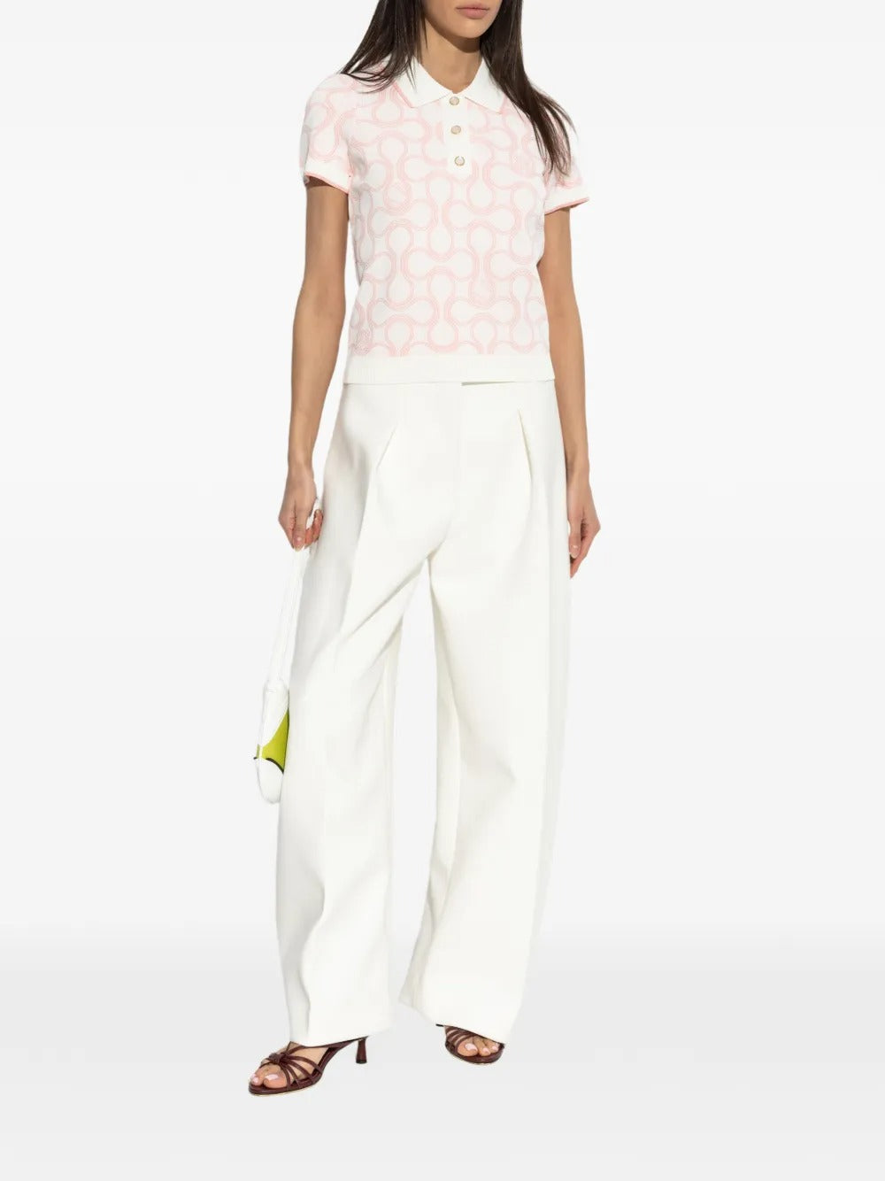 Patterned polo top-CASABLANCA-Verso