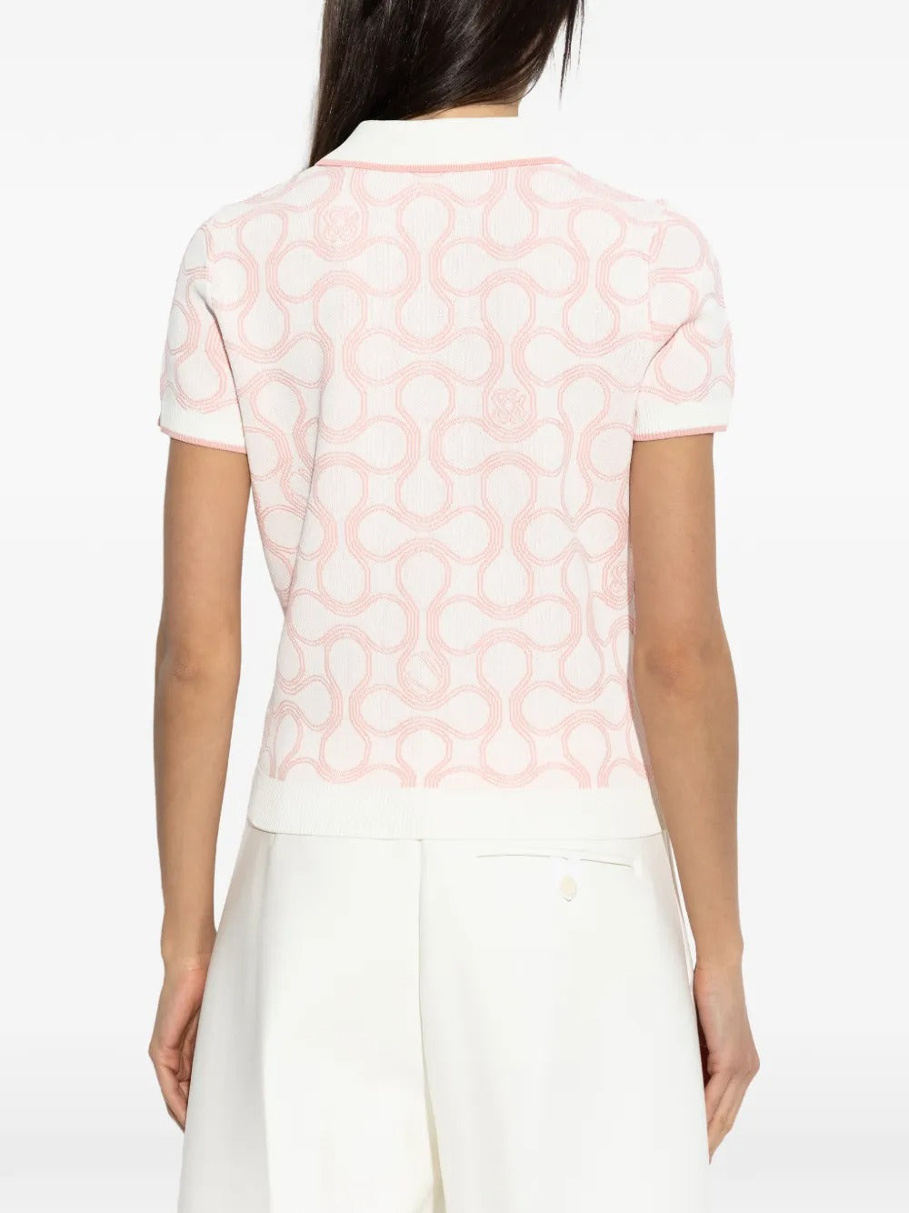 Patterned polo top-CASABLANCA-Verso