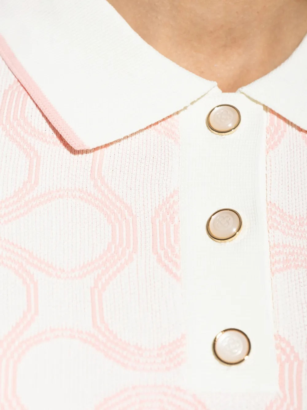 Patterned polo top-CASABLANCA-Verso