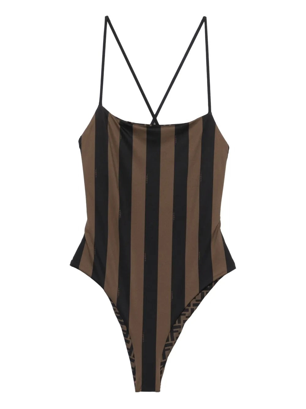 Patterned reversible swimsuit-FENDI-Verso