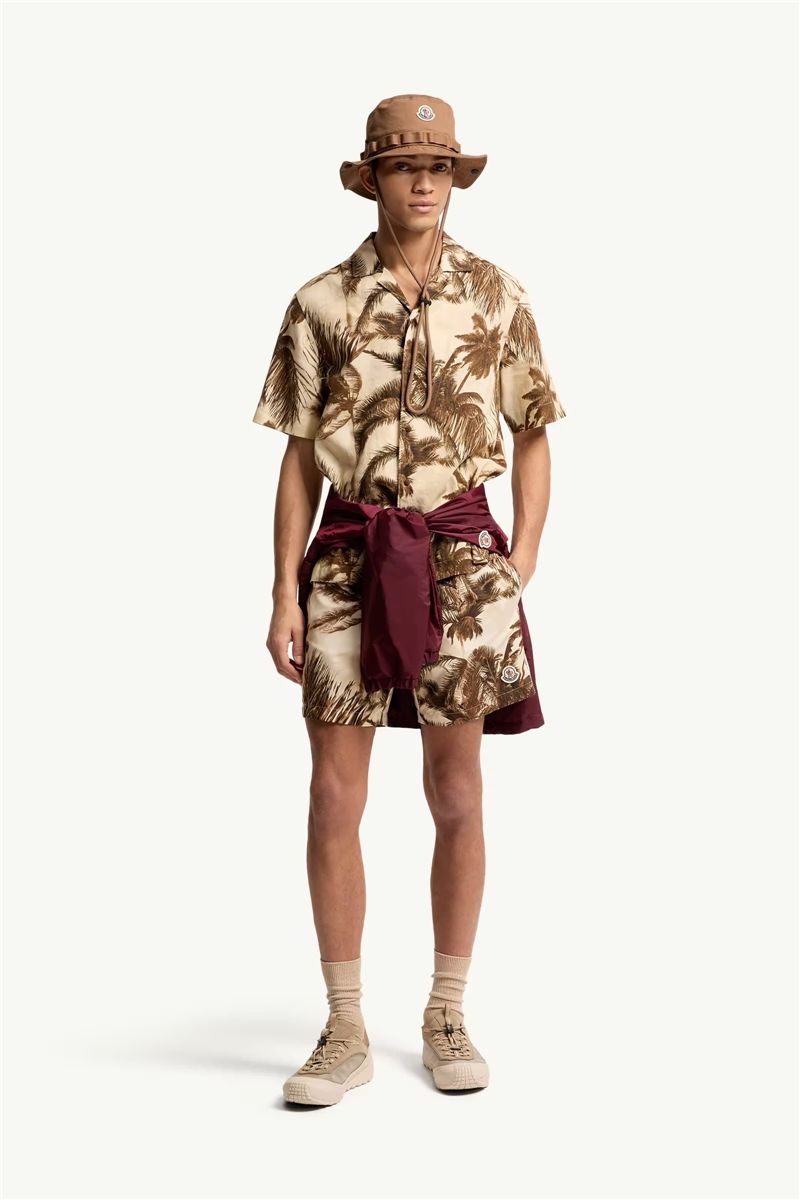 Patterned swim shorts-MONCLER-Verso