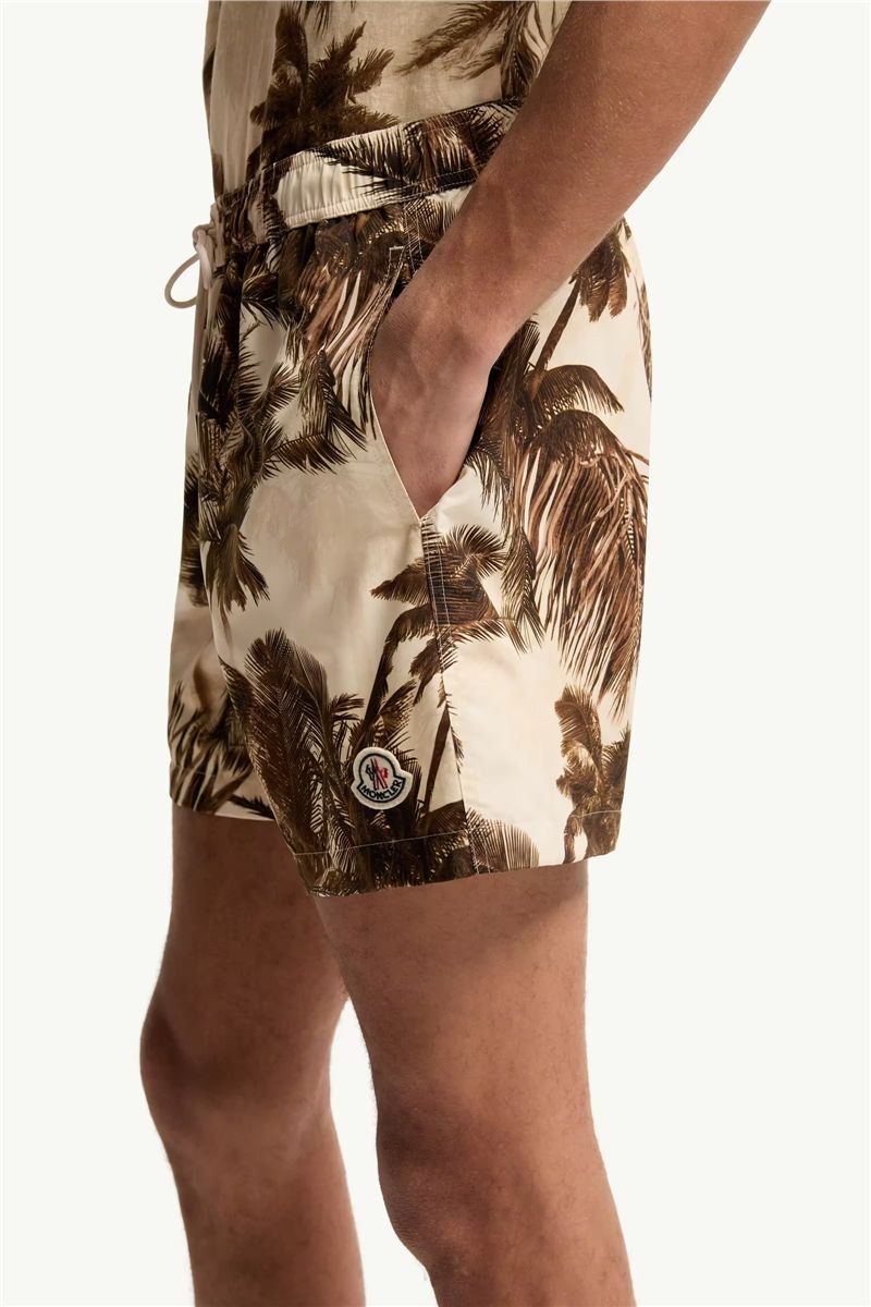 Patterned swim shorts-MONCLER-Verso
