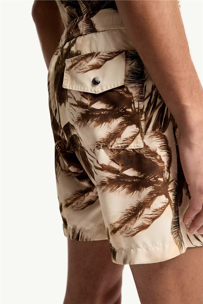 Patterned swim shorts-MONCLER-Verso