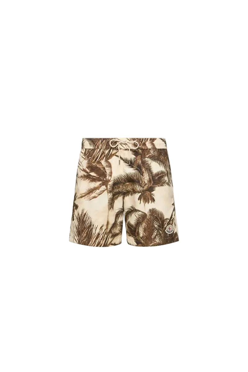 Patterned swim shorts-MONCLER-Verso