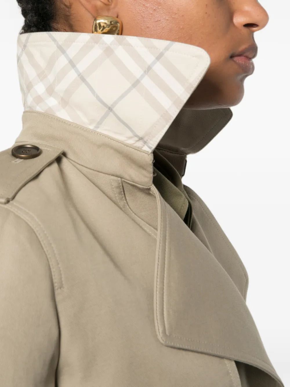 Peplum-hem belted jacket-BURBERRY-Verso