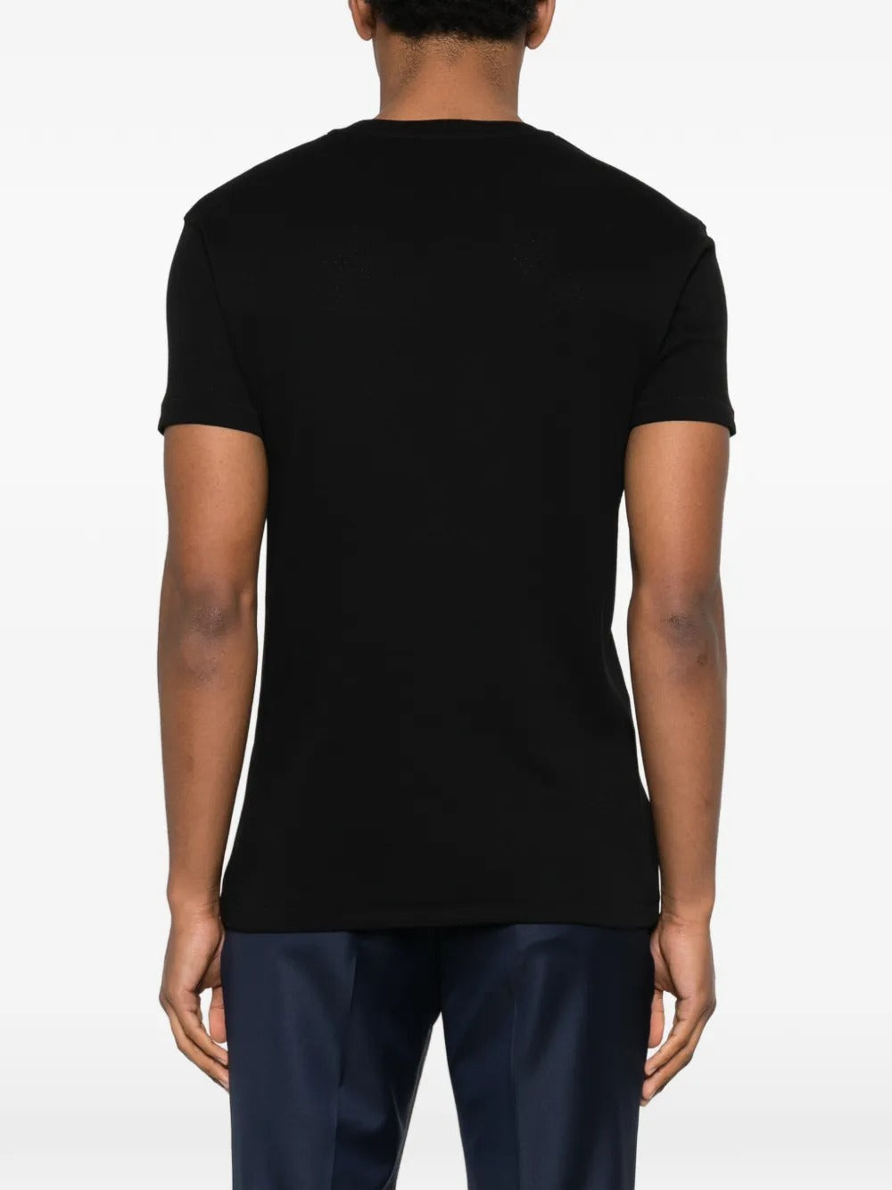 Perforated Crew-Neck T-Shirt-TOM FORD-Verso