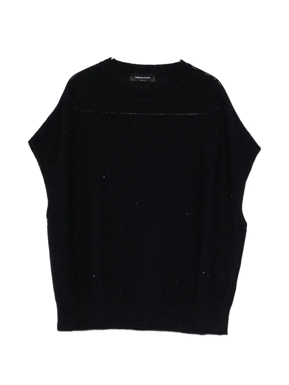 Perforated knitted top-FABIANA FILIPPI-Verso