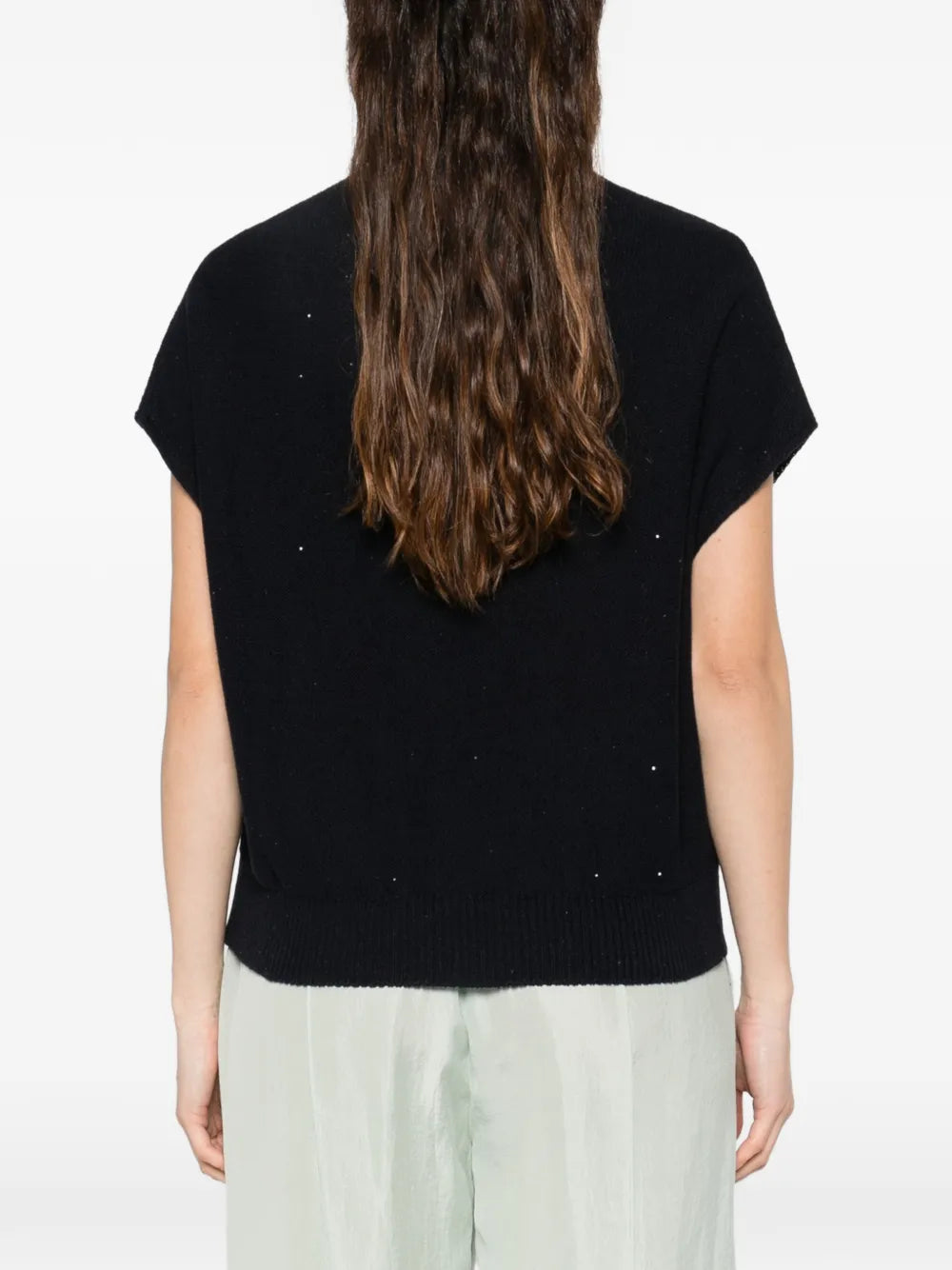 Perforated knitted top-FABIANA FILIPPI-Verso