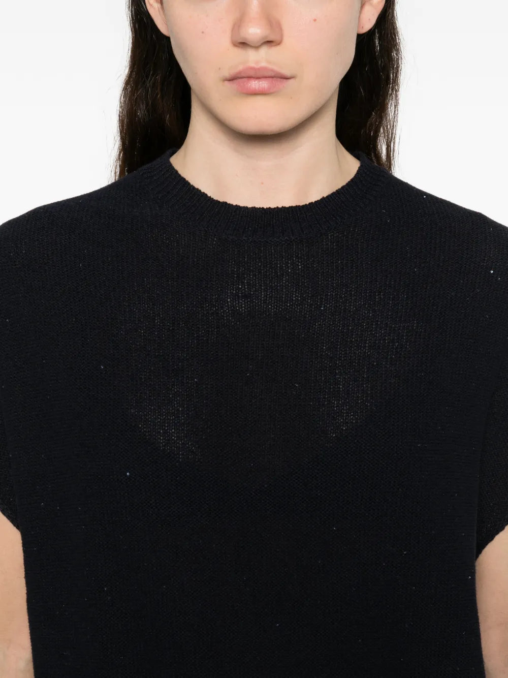 Perforated knitted top-FABIANA FILIPPI-Verso