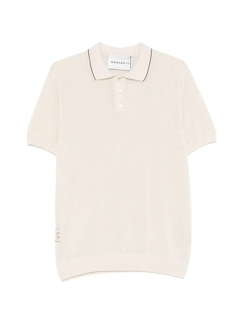 Perforated Polo Shirt-AMARÁNTO-308956-M-Verso