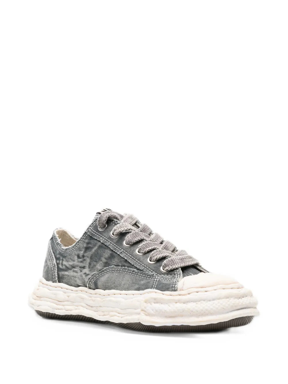 Peterson23 og sole bleached canvas low-top sneakers-MAISON MIHARA YASUHIRO-Verso
