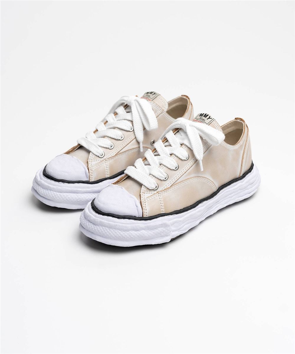 "peterson23" og sole vintage leather effect low-top sneaker-MAISON MIHARA YASUHIRO-Verso