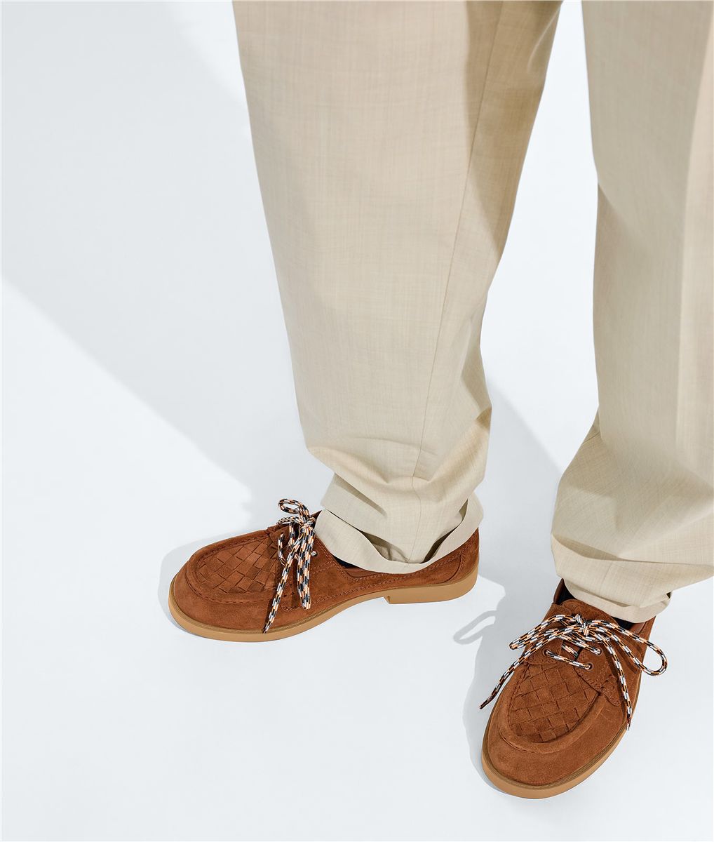 Pier boat shoe-BOTTEGA VENETA-Verso