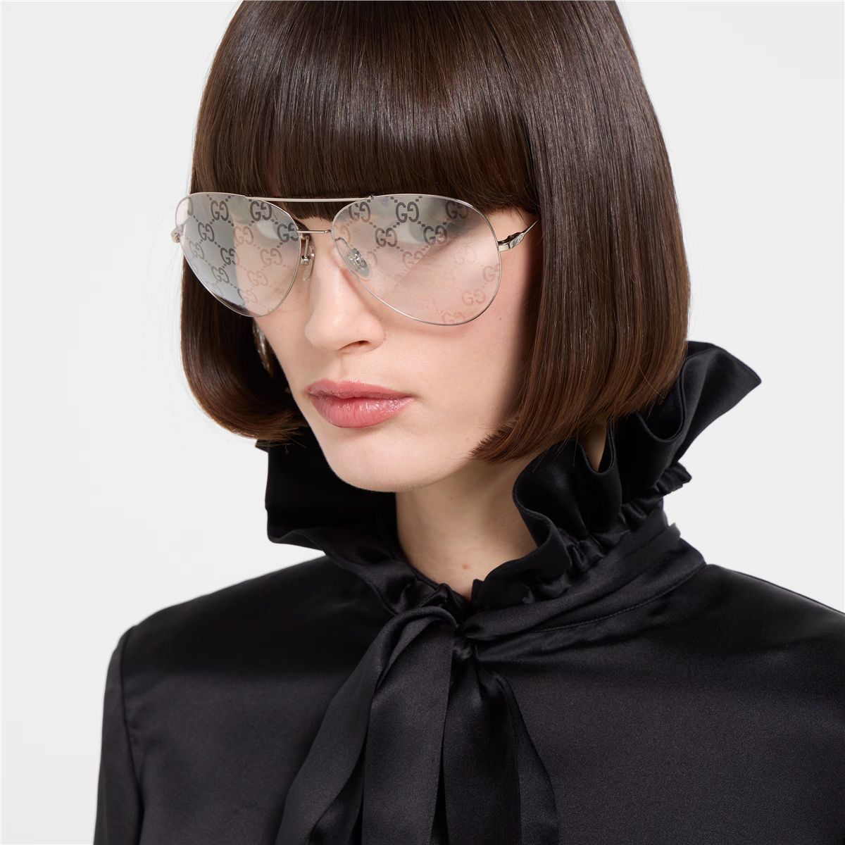 Pilot frame sunglasses-GUCCI-Verso