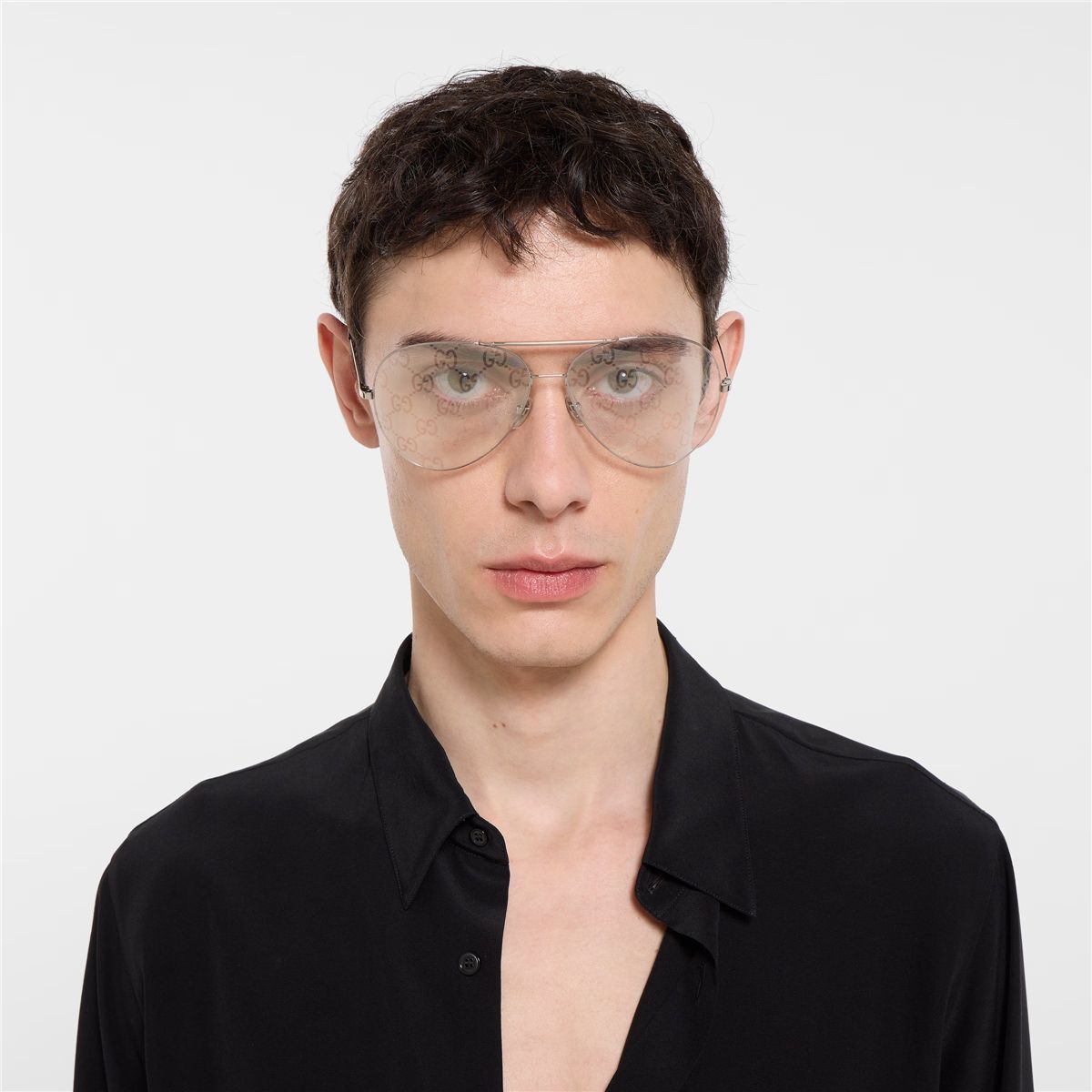 Pilot frame sunglasses-GUCCI-Verso