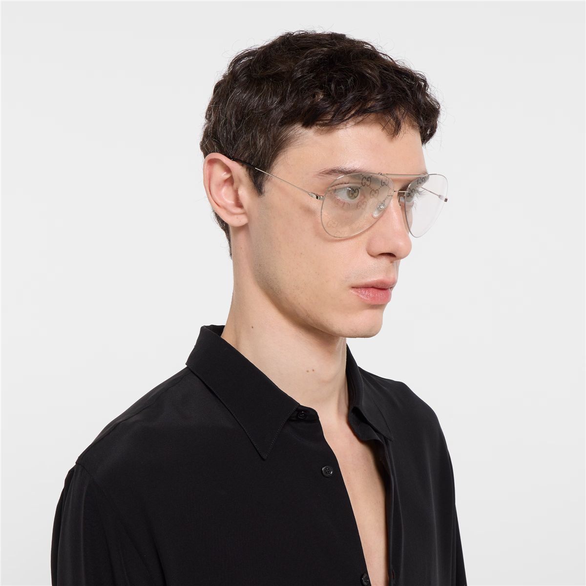 Pilot frame sunglasses-GUCCI-Verso