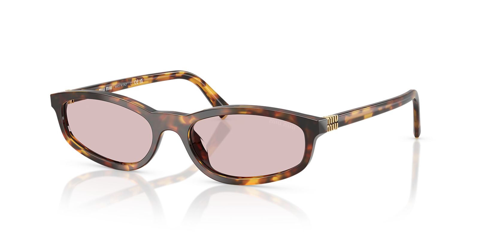 Pink lens sunglasses-MIU MIU-Verso