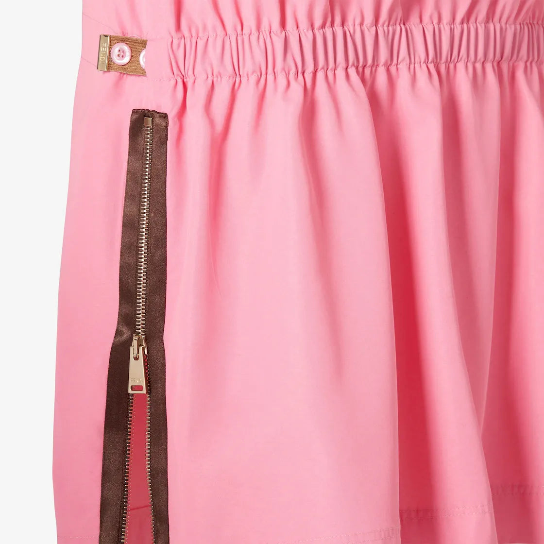 Pink technical viscose skirt-FENDI-Verso