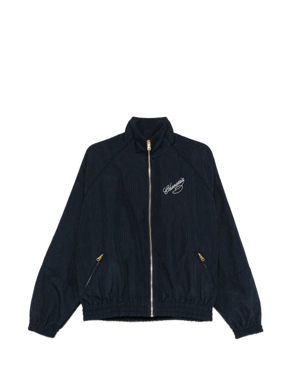 Pinstripe-pattern zip-fastening jacket-WILLY CHAVARRIA-308903-S-Verso